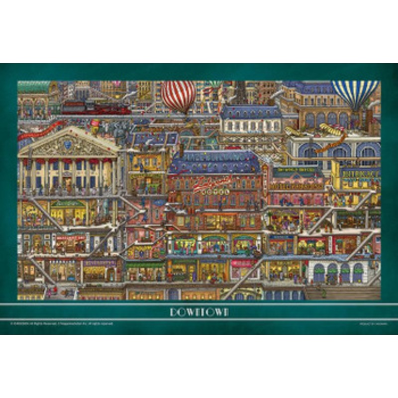 Yanoman 35-24 Jigsaw Puzzle Tall Buildings Downtown (500 S-Pieces)