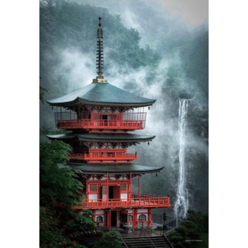 Yanoman 35-30 Jigsaw Puzzle Nachi Falls and Mie Tower in Wakayama Japan (500 S-Pieces)