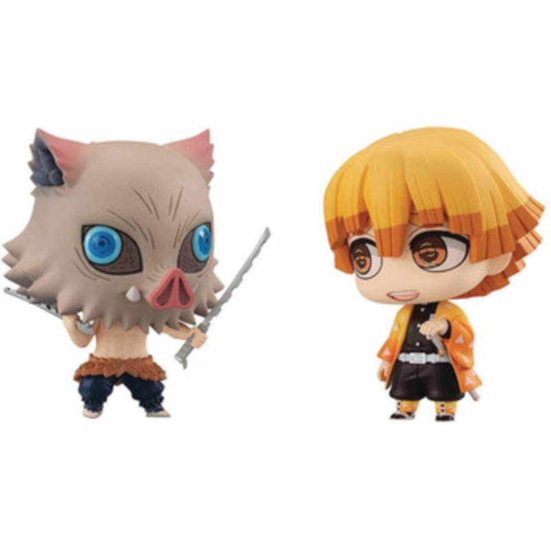 Megahouse Chimi Mega Buddy Series! Demon Slayer: Kimetsu no Yaiba Zenitsu Agatsuma and Inosuke Hashibira Set