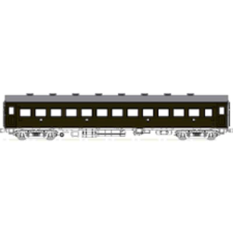 Tramway TW61-01A JNR Passenger Car OHA61 Grape No.1 (HO scale)
