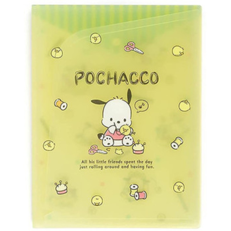 Sanrio Clear File with Pocket Pochacco