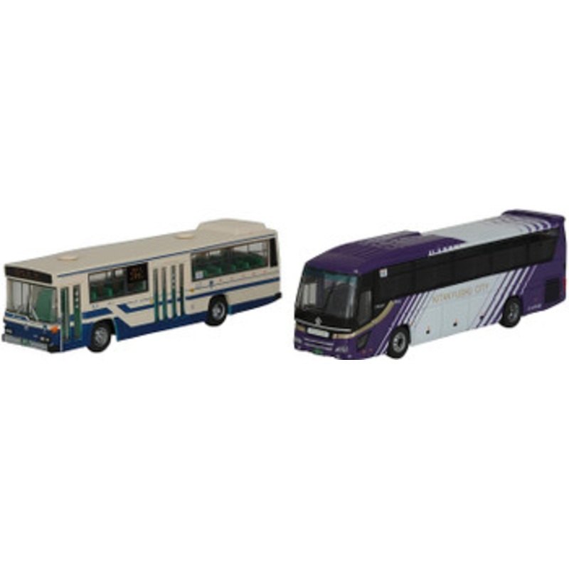 Tomytec The Bus Collection Kitakyushu City Transportation Bureau Municipal Bus 90th Anniversary 2 Bus Set (N scale)