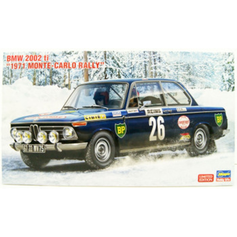 Hasegawa 1/24 BMW 2002 ti’ 1971 Monte Carlo Rally Plastic Model