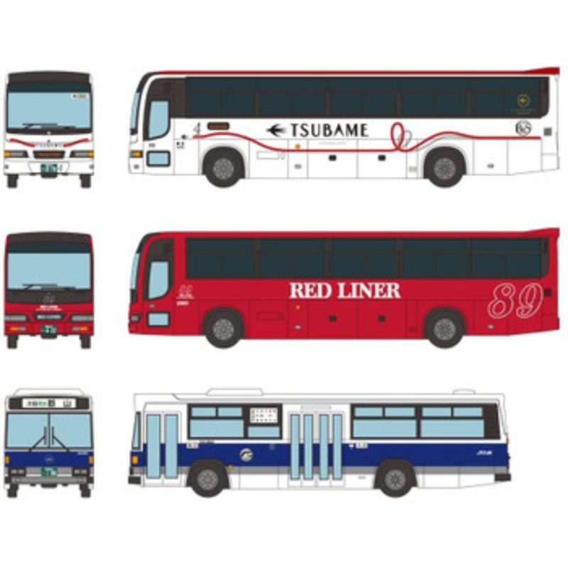 Tomytec Bus Collection JR Kyushu Bus 20th Anniversary 3 Bus Set (N scale)