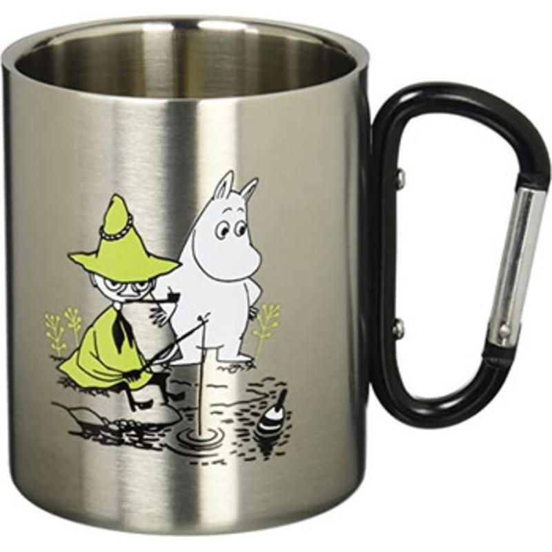 Yamaka Moomin Double Stainless Carabiner Handle Mug (Snufkin)