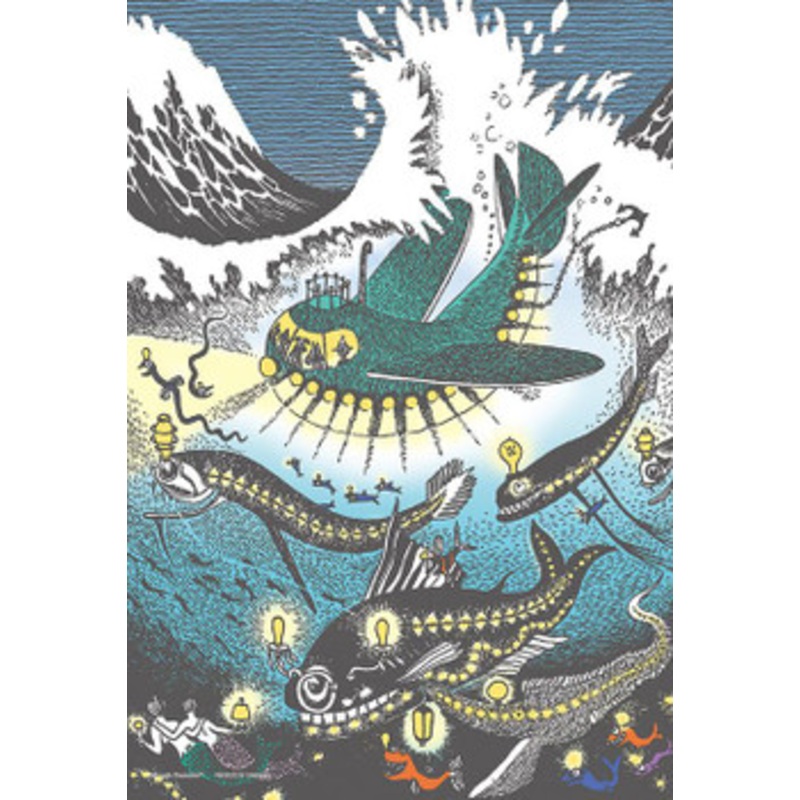 Yanoman 35-31 Jigsaw Puzzle Moomin Merenhuiske in the Sea (500 S-Pieces)