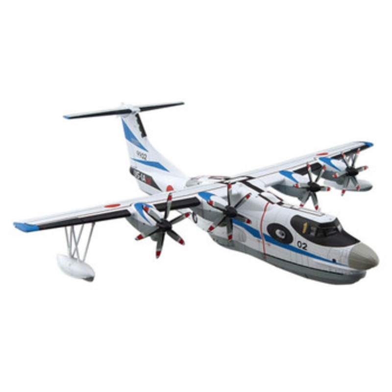 Aoshima Aircraft Series 1/144 JMSDF Rescue Amphibian Plane US-2 Prototype Plastic Model