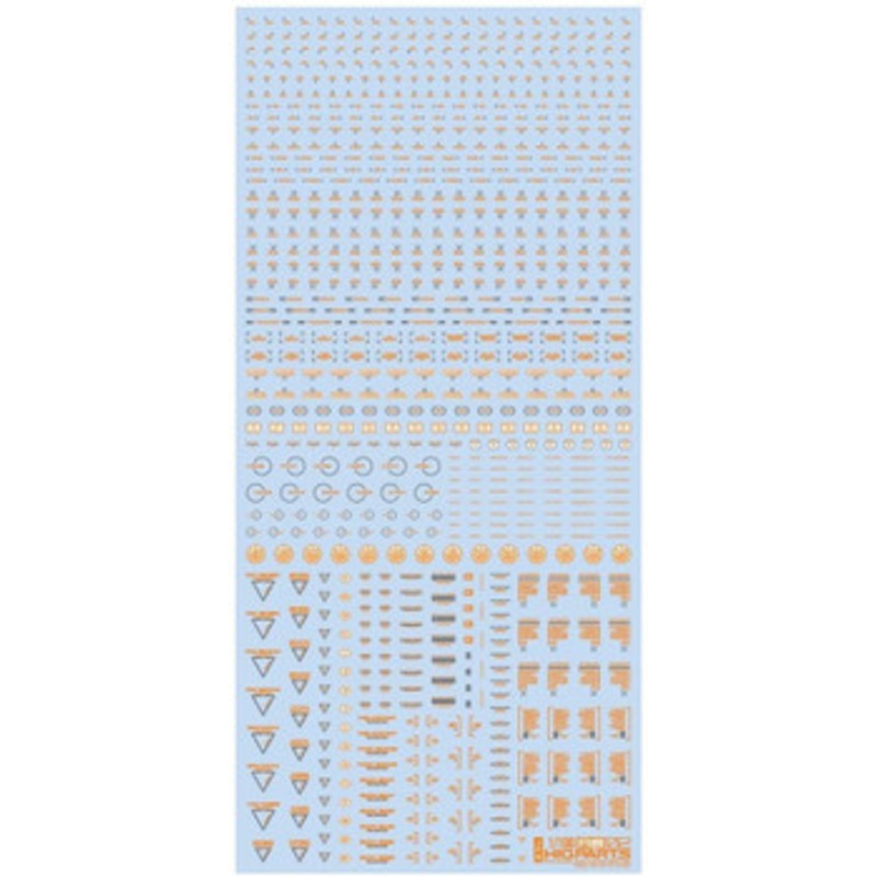HiQparts 1/100 RB02 Caution Mark Decal Orange and Gray