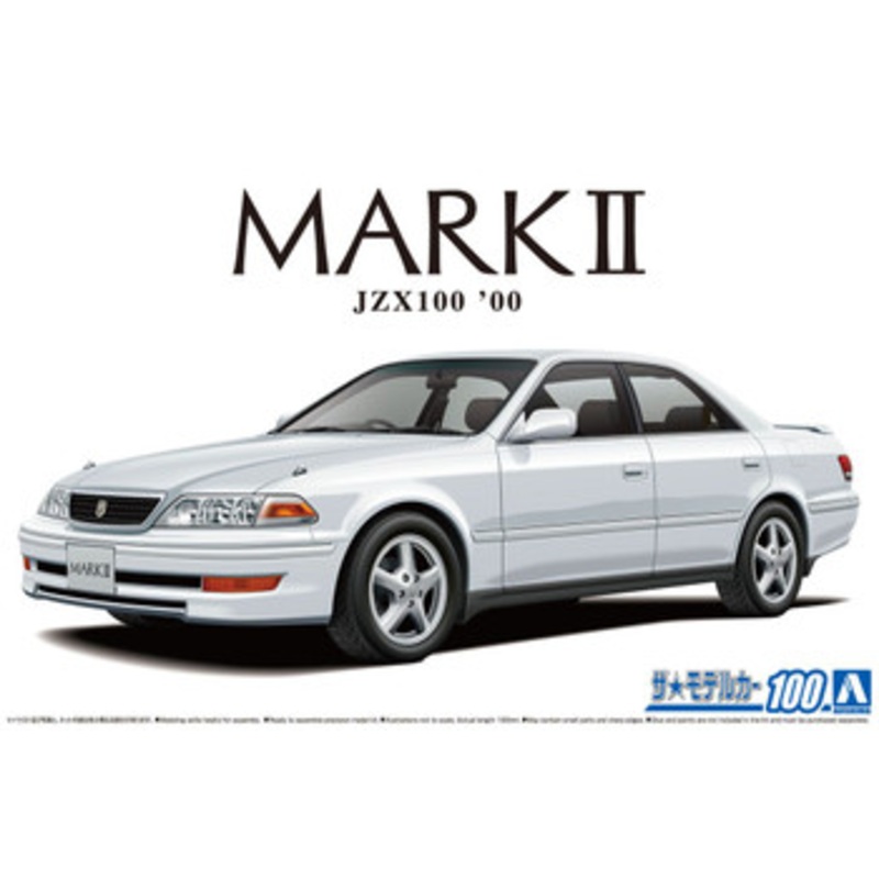 Aoshima The Model Car 1/24 Toyota JZX100 Mark II Tourer V ’00 Plastic Model