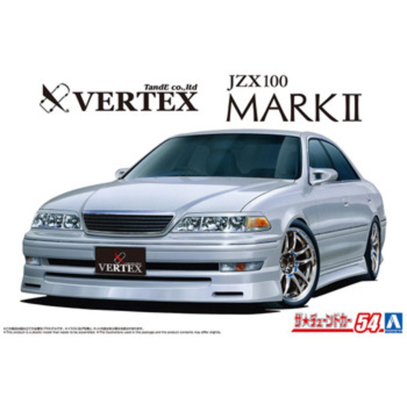 Aoshima The Tuned Car 1/24 Toyota Vertex JZX100 Mark II Tourer V ’98 Plastic Model
