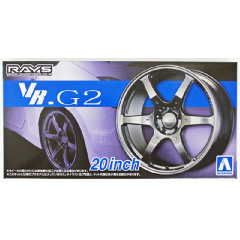 Aoshima Tuned Parts 1/24 Volk Racing VR.G2 20inch Tire & Wheel Set
