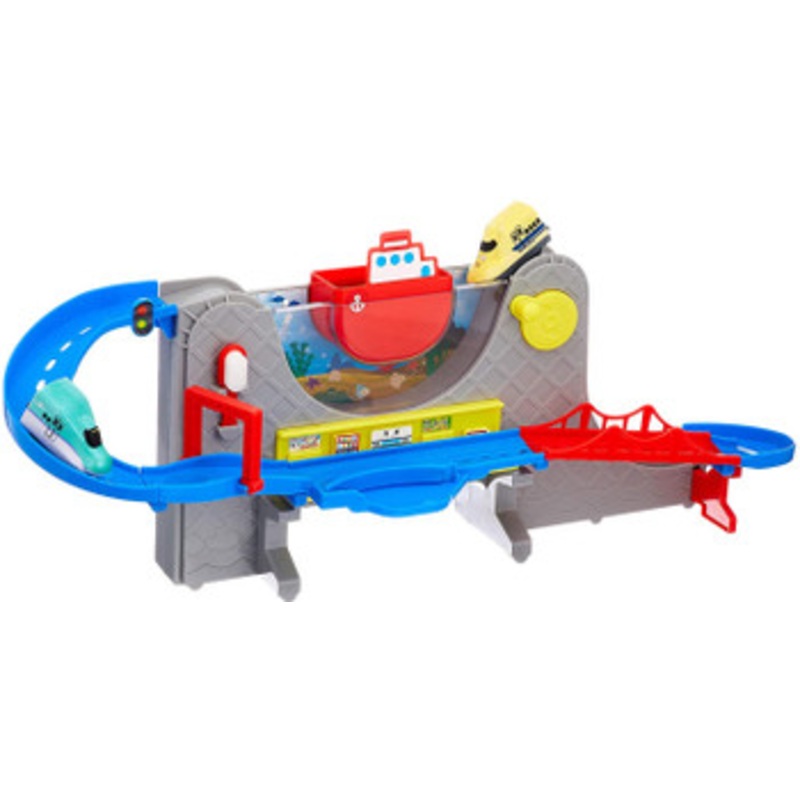 Bath Toy Train Undersea tunnel! Hokkaido Shinkansen Hayabusa & Doctor Yellow Set