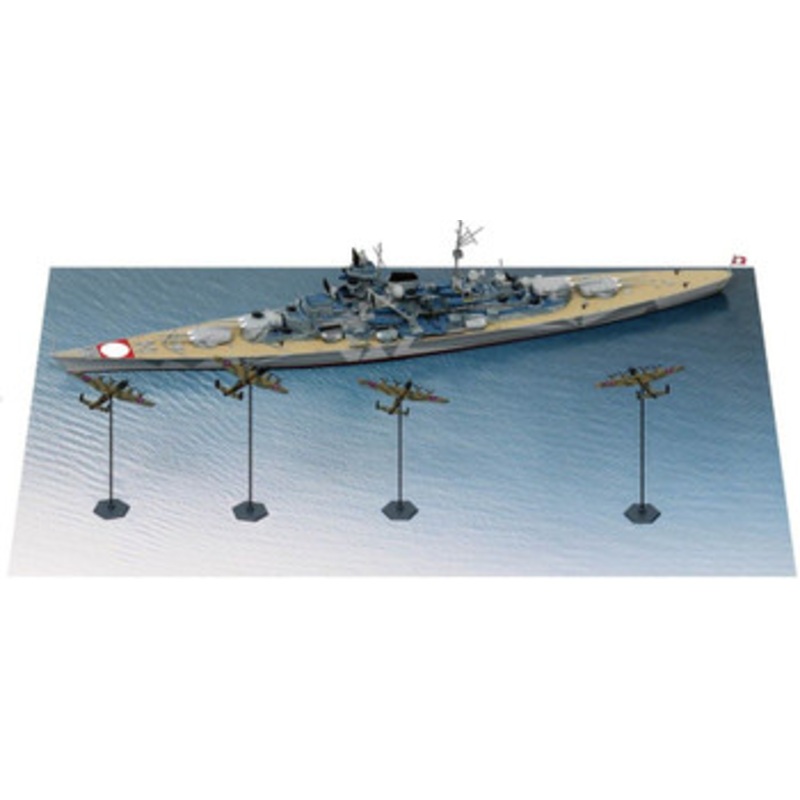 Pit-Road Skywave 1/700 German Navy Battleship Tirpitz VS Royal Air Force Plastic Model