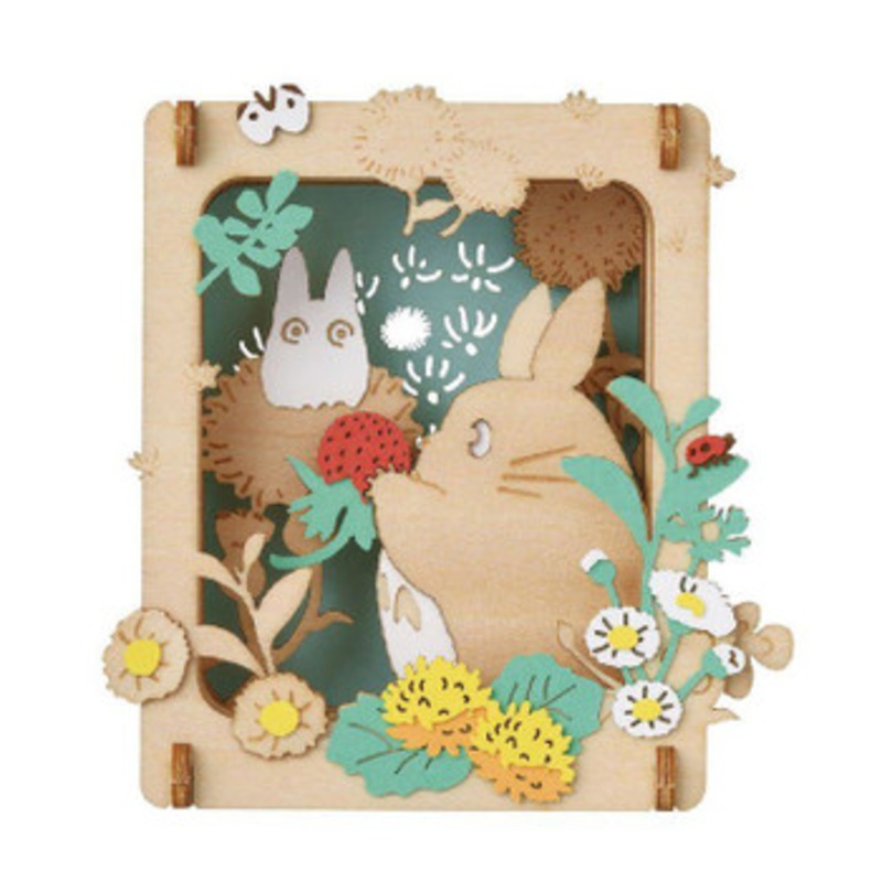 Ensky PT-W16 Paper Theater Wood Style Studio Ghibli My Neighbor Totoro Raspberry Picking