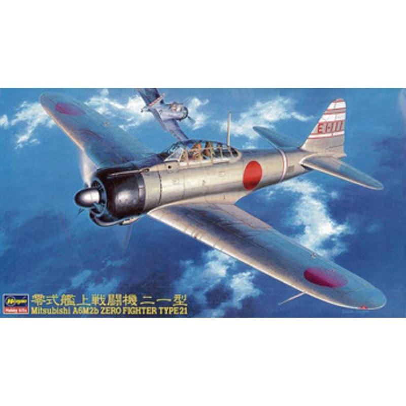 Hasegawa 1/48 Mitsubishi A6M2b Zero Fighter Type 21 Plastic Model