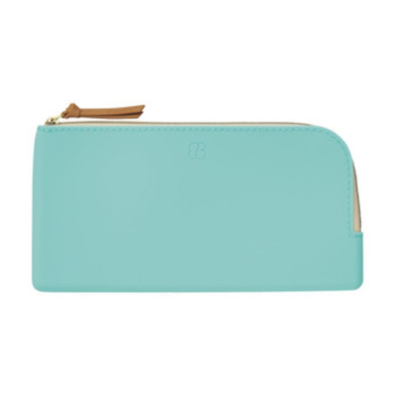 LIHIT LAB. Bloomin Flat Pouch Pen Size (Mint green)