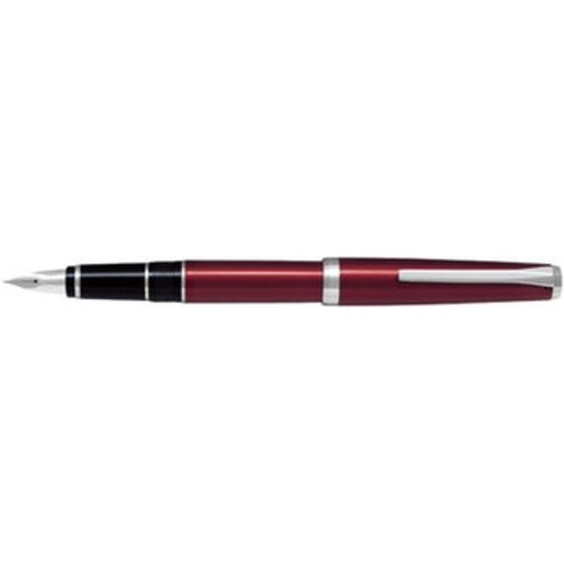 Pilot FE25SR-RSB Elabo Rhodium Red Fountain Pen (NIB:SB Soft Broad)
