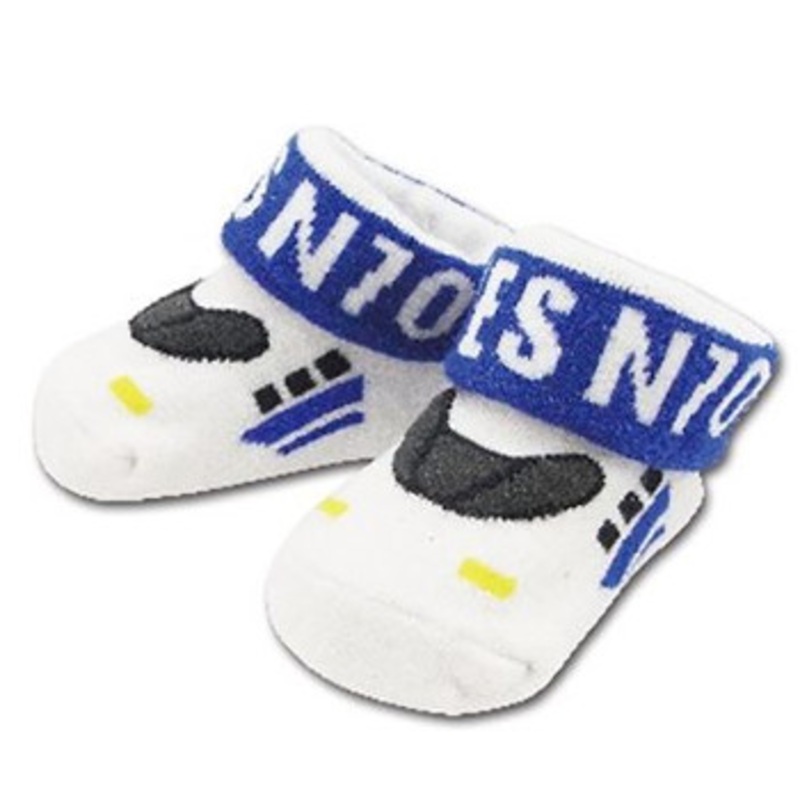 Railway Socks for Baby (Tetsushita) N700A Shinkansen (Size 9-11cm)