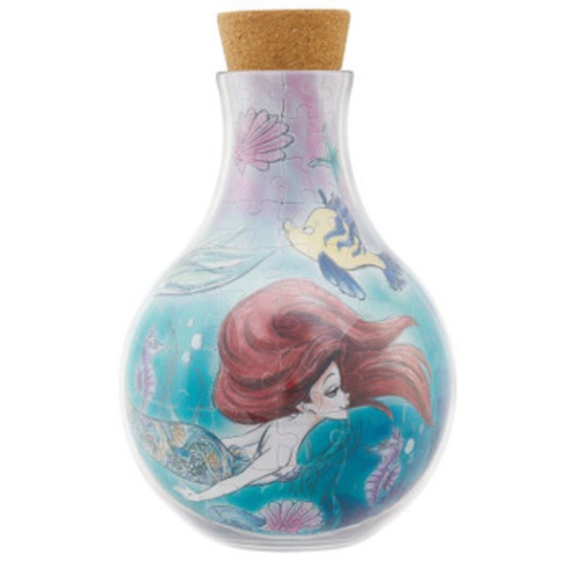 Yanoman 2402-01 Jigsaw Puzzle Puzrium Disney Little Mermaid Crystal Ocean (128 Plastic Pieces)
