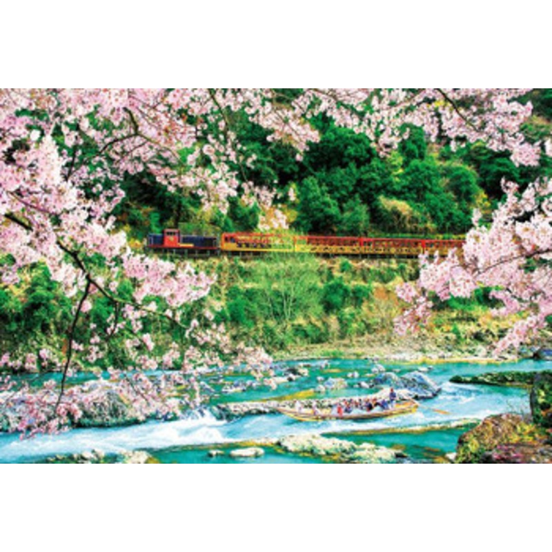 Beverly 51-292 Jigsaw Puzzle Cherry Blossoms in Hozukyo Kyoto Japan(1000 Pieces)
