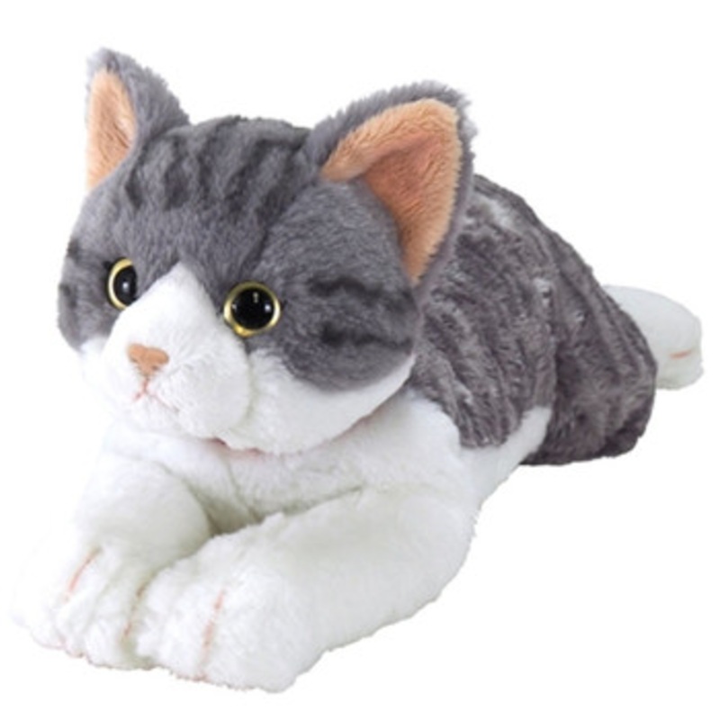 Sunlemon Plush Doll Hiza Neko Sabashiro(Gray/White) Cat Size M