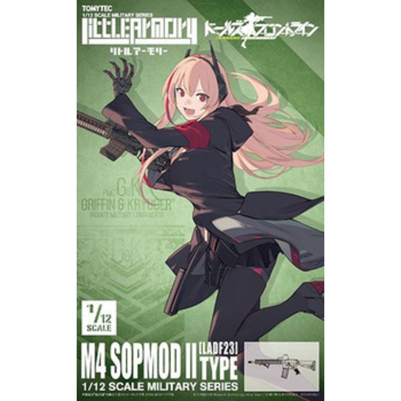 Tomytec Military Series 1/12 Little Armory LADF23 Anime :Girls’ Frontline M4 SOPMOD II Type Plastic Model