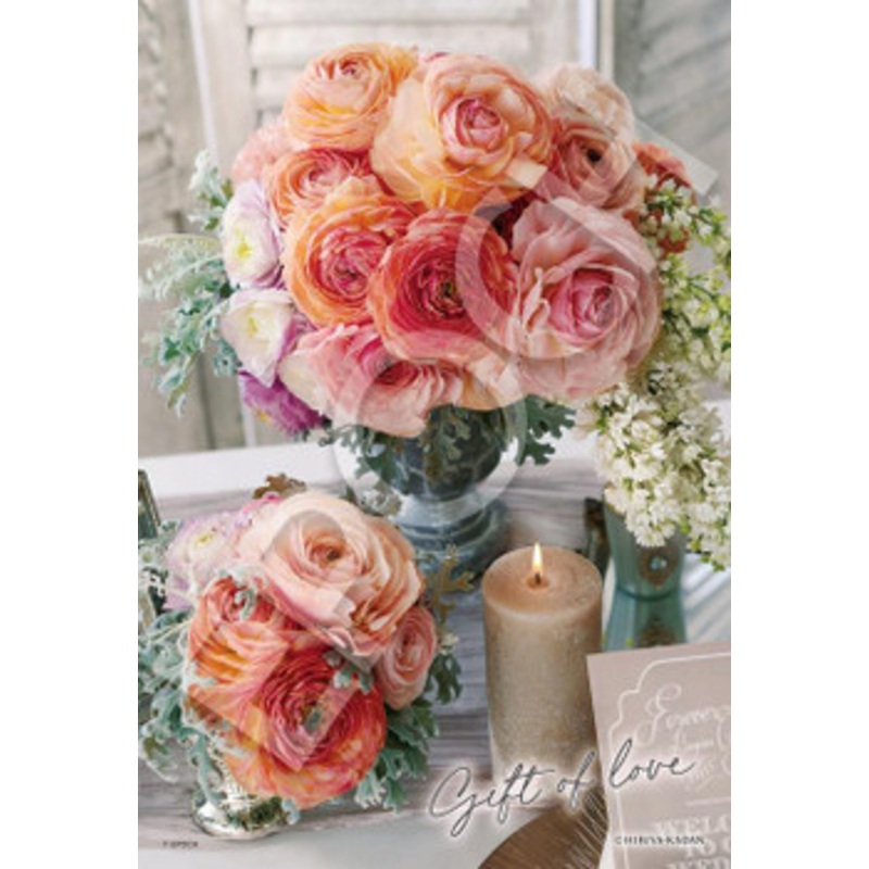 Epoch 26-368s Jigsaw Puzzle Gift of Love Flower Collection (300 Pieces)