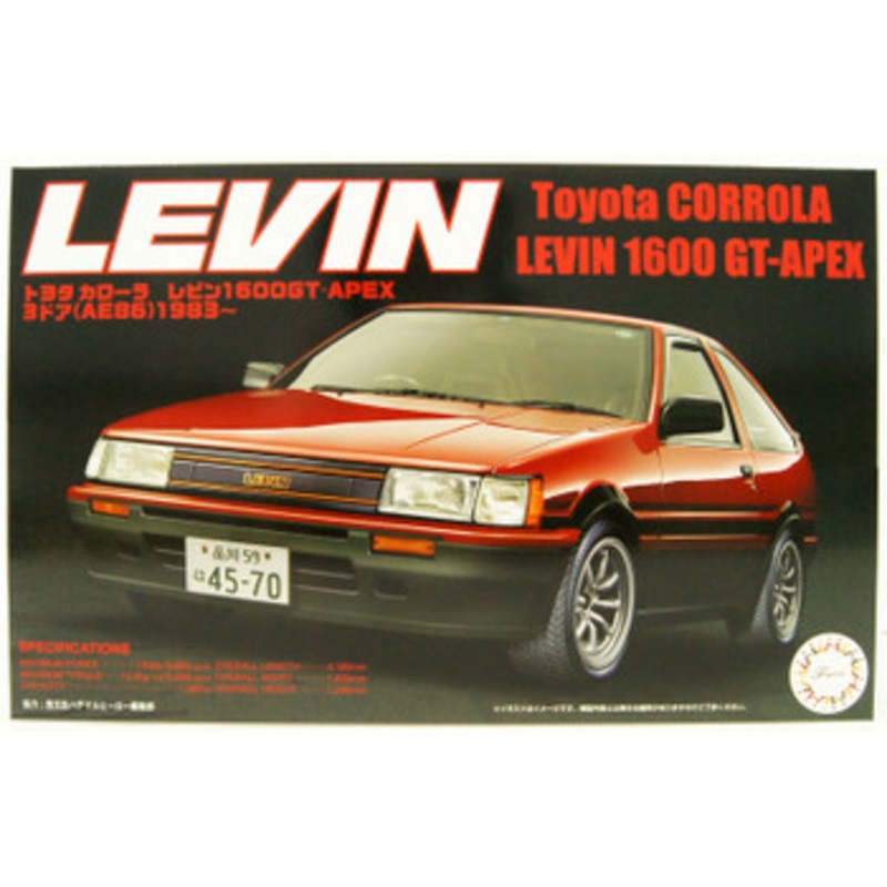 Fujimi Inch Up 1/24 No.9 Toyota Corolla Levin 1600 ’83 Plastic Model