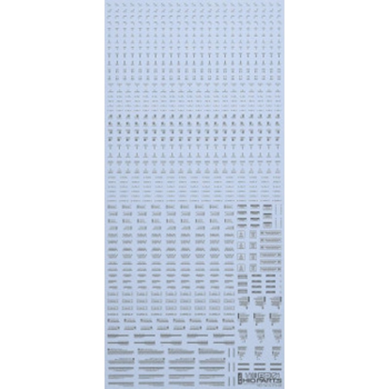 HiQparts 1/100 RB01 Caution Mark Decal Gray