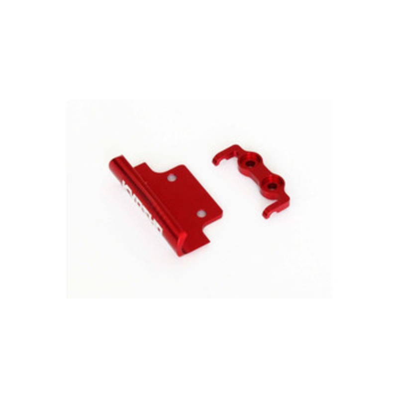 Kyosho MBW029RB Aluminum Front & Rear Bumper Set (Red)