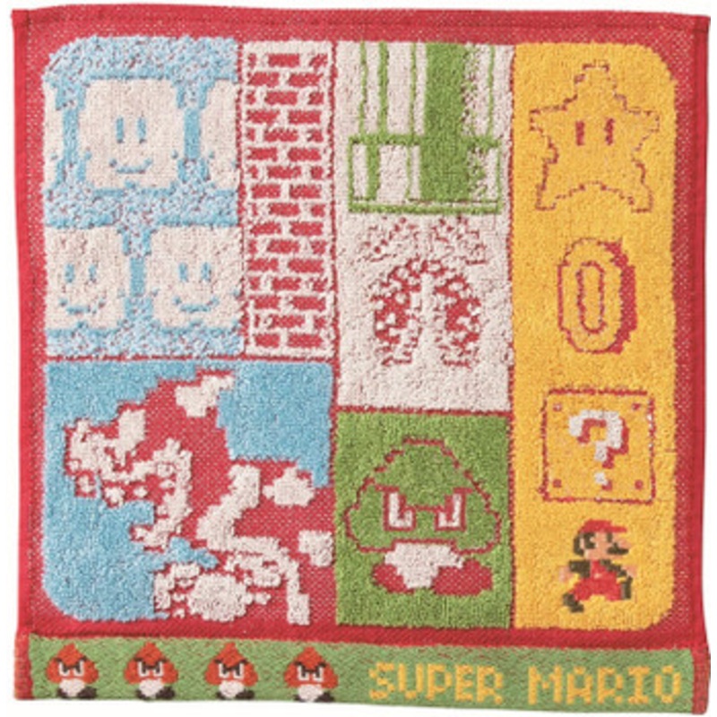 Marushin Super Mario Mini Towel Aboveground Stage