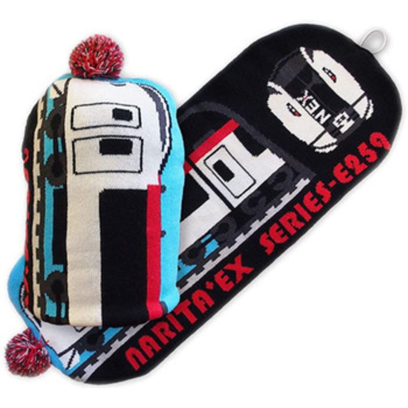 Railway 2 Way Scarf/Beanie for Kids Series E259 Narita Express