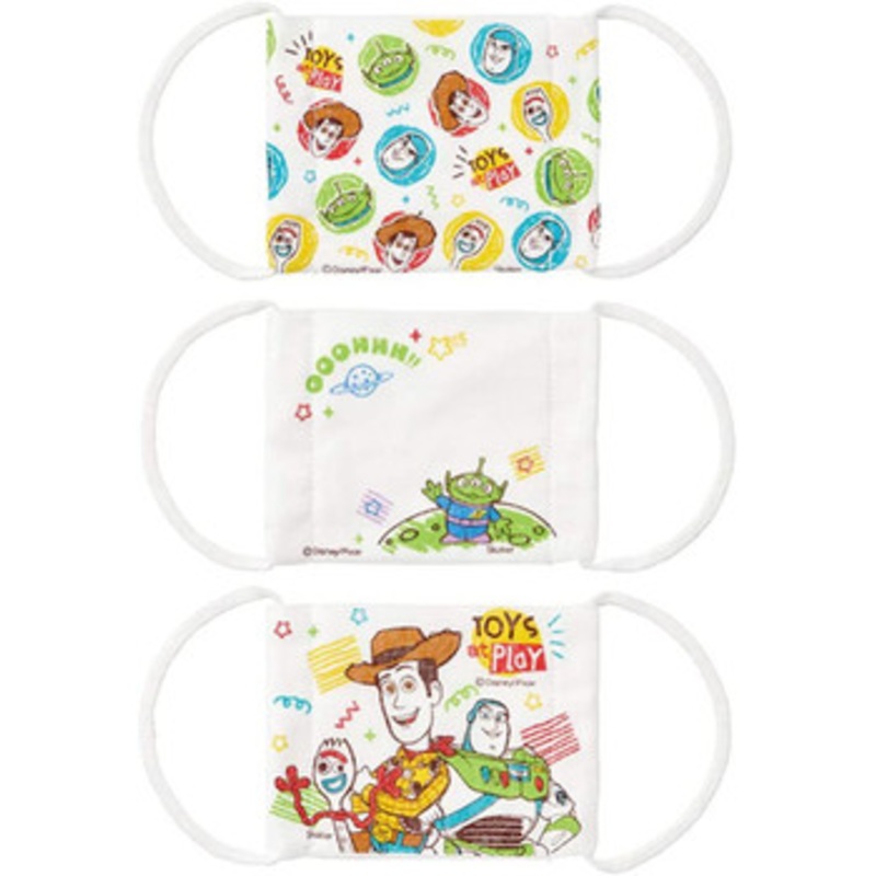 Skater Gauze Mask Set (3 pcs) For Kids Toy Story