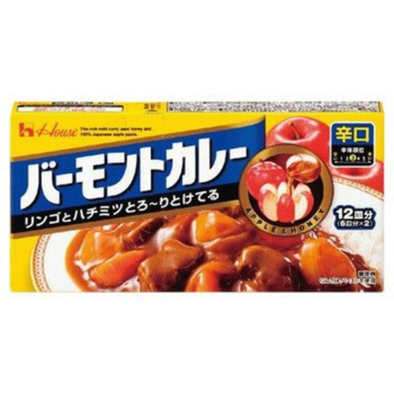 House Foods Vermont Japanese Curry Roux Hot 230G