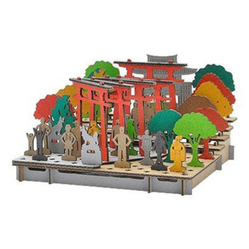hacomo PUSUPUSU Paper Craft Inari Shrine