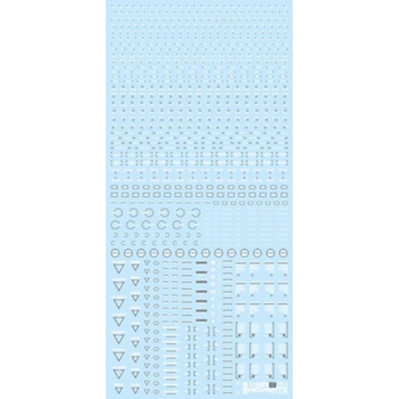 HiQparts 1/100 White & Gray RB02 Caution Decal