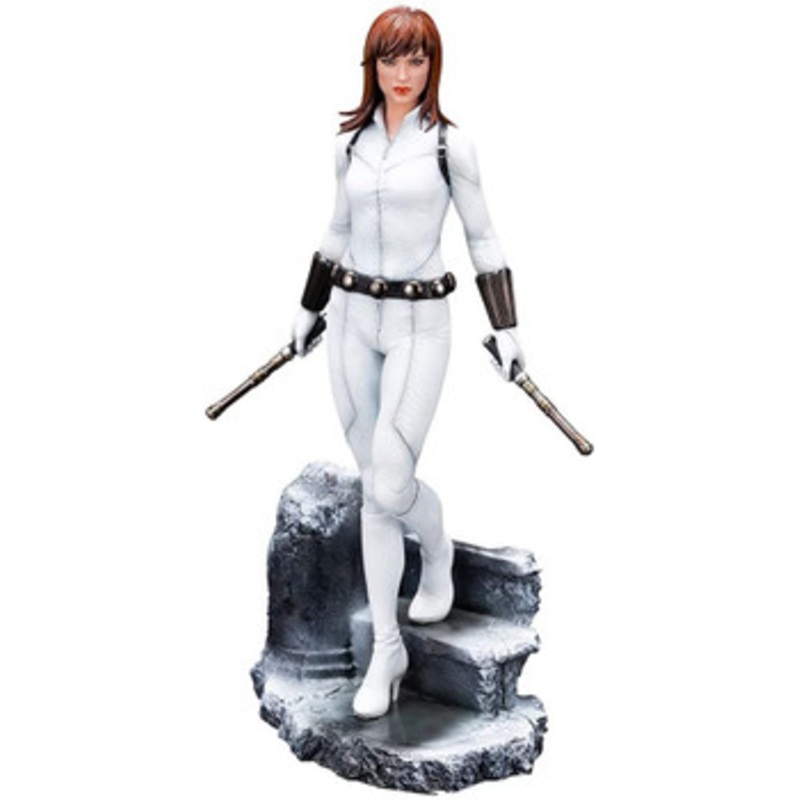 Kotobukiya ARTFX PREMIER Black Widow White Costume Edition 1/10 Easy Assembly Kit Figure (Marvel Universe)