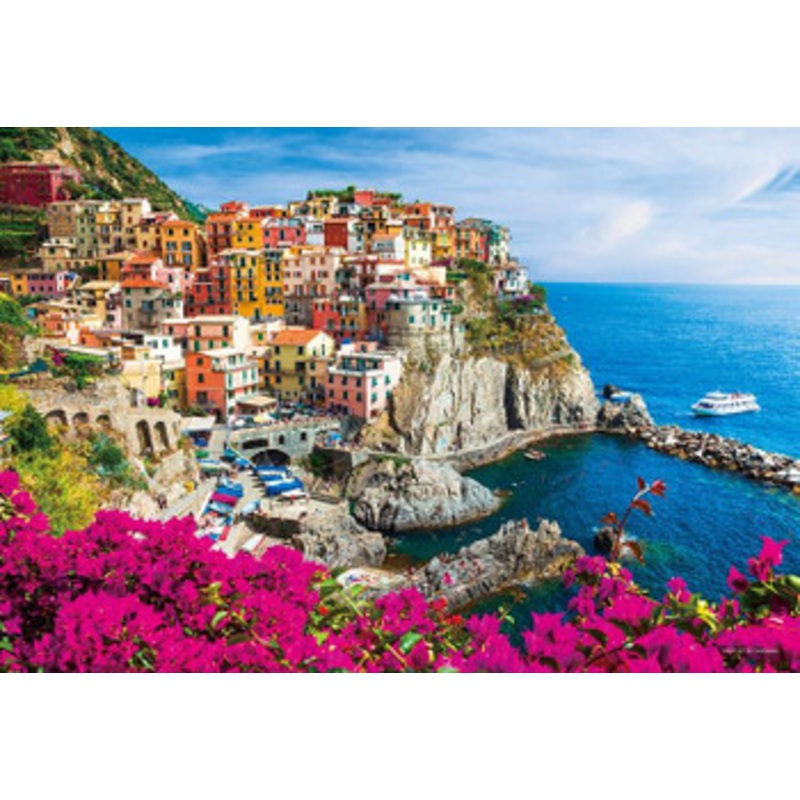 Yanoman 35-25 Jigsaw Puzzle Beautiful Townscape in Cinque Terre (500 S-Pieces)