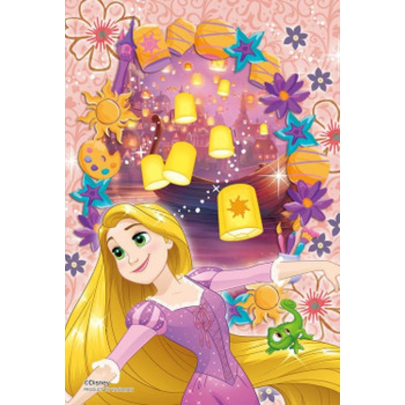 Yanoman 97-264 Prism Art Jigsaw Petit Puzzle Disney Tangled Rapunzel  (70 S-Pieces)