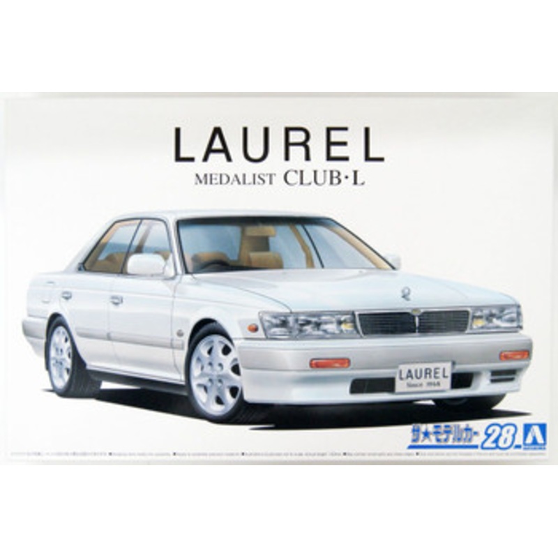 Aoshima The Model Car 1/24 Nissan HC33 Laurel Medalist CLUB L ’91 Plastic Model