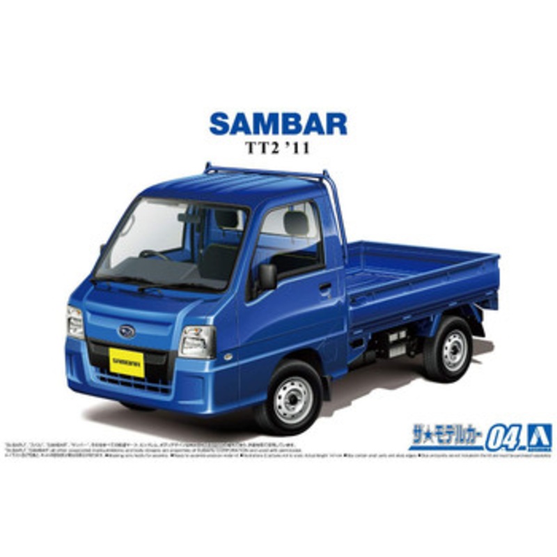 Aoshima The Model Car 1/24 Subaru TT2 Sambar Truck WR Blue Limited ’11 Plastic Model