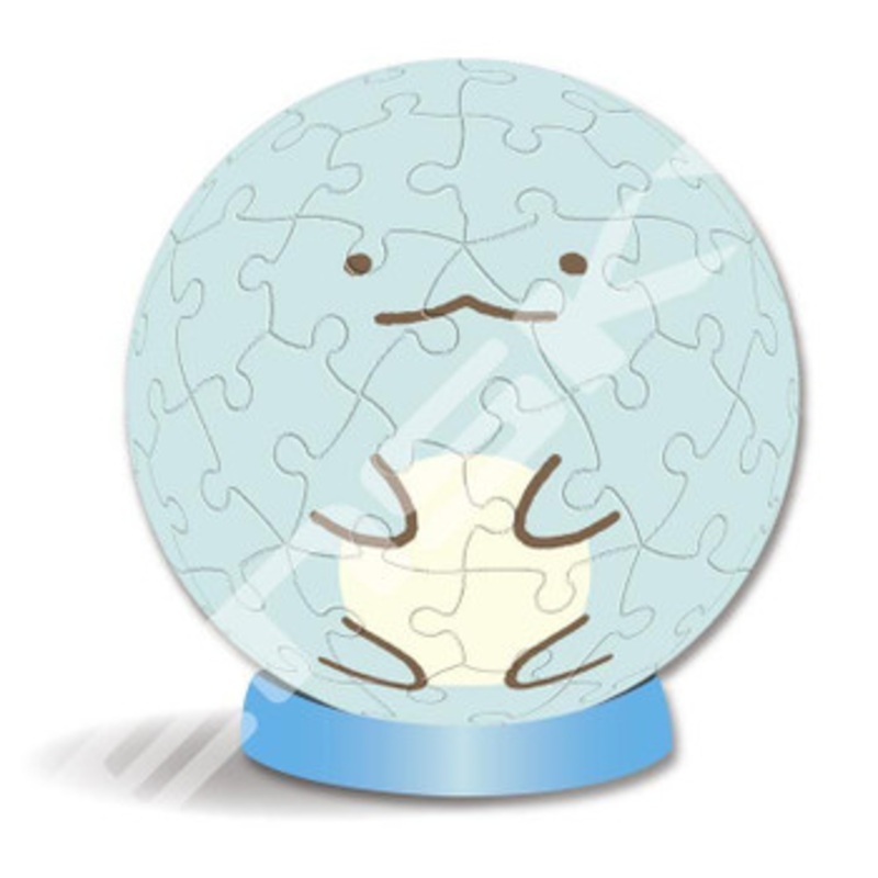 Ensky AT0-11 3D Jigsaw Puzzle Sumikko Gurashi Wobbling Piggy Bank (Lizard) (60 Pieces)
