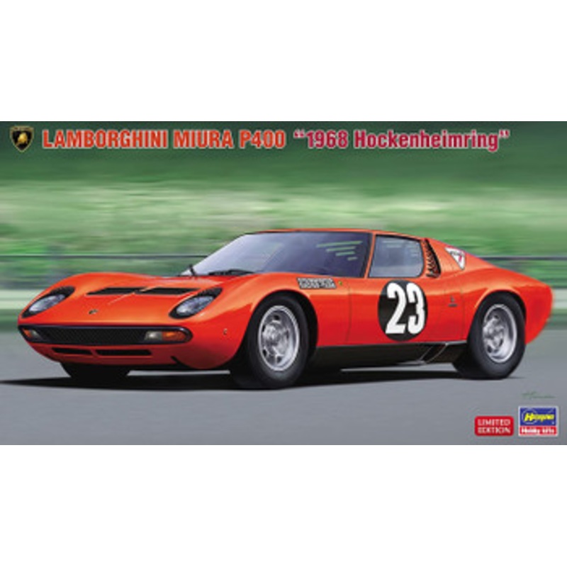 Hasegawa 1/24 Lamborghini Miura P400 ‘1968 Hockenheimring’ Plastic Model