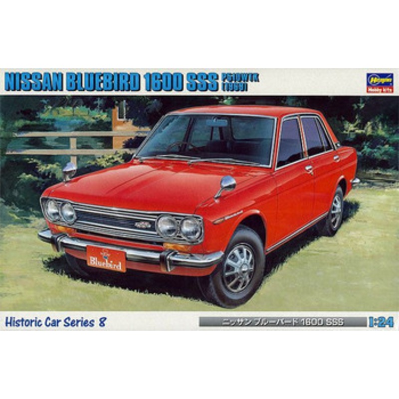 Hasegawa 1/24 Nissan Bluebird 1600 SSS P510WTK (1969) Plastic Model
