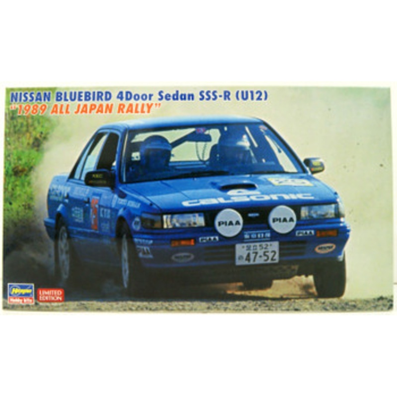 Hasegawa 1/24 Nissan Bluebird 4Door Sedan SSS-R (U12) 1989 All Japan Rally Plastic Model