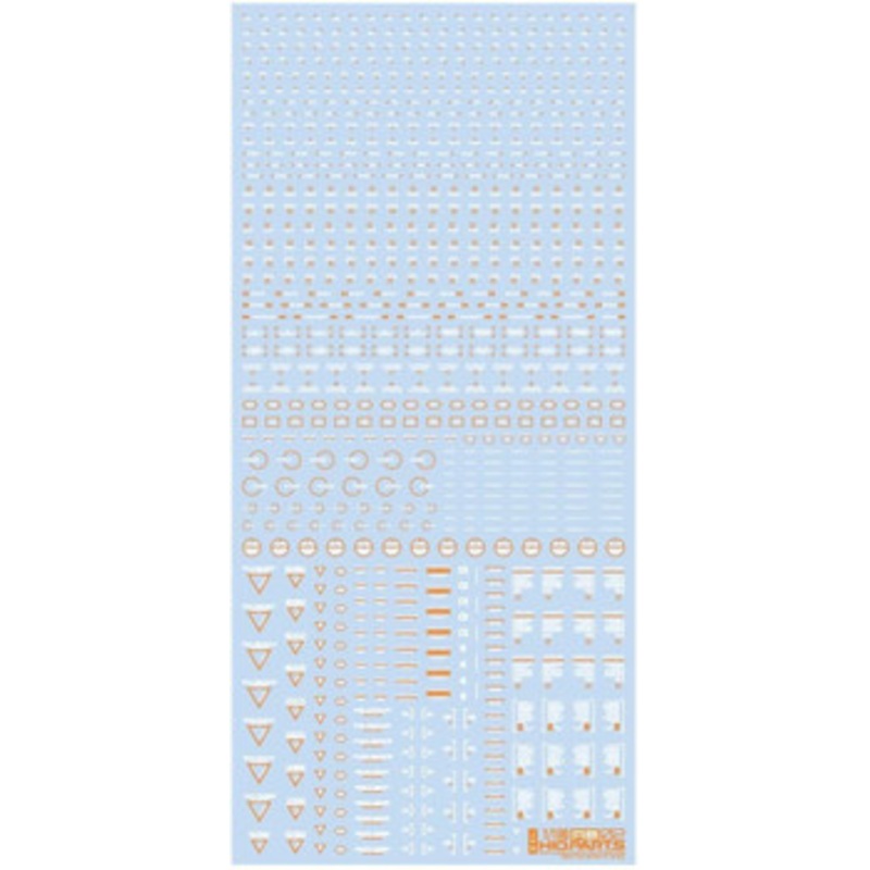 HiQparts 1/100 RB02 Caution Mark Decal White and Orange