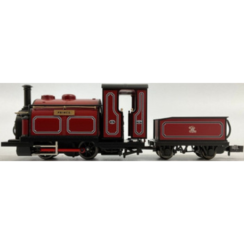 Kato/Peco 51-201B Steam Locomotive Small England ‘Prince (Red)’ (OO-9 Narrow scale)