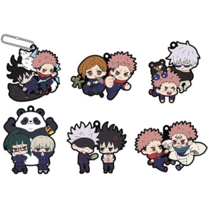 Megahouse Rubber Mascot Buddy Colle Jujutsu Kaisen Vol.1 6Pack Box