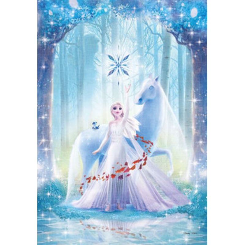 Tenyo DPG-500-668 Jigsaw Puzzle Disney Frozen Beautiful Forest Elsa (Pure White) (500 S-Pieces)