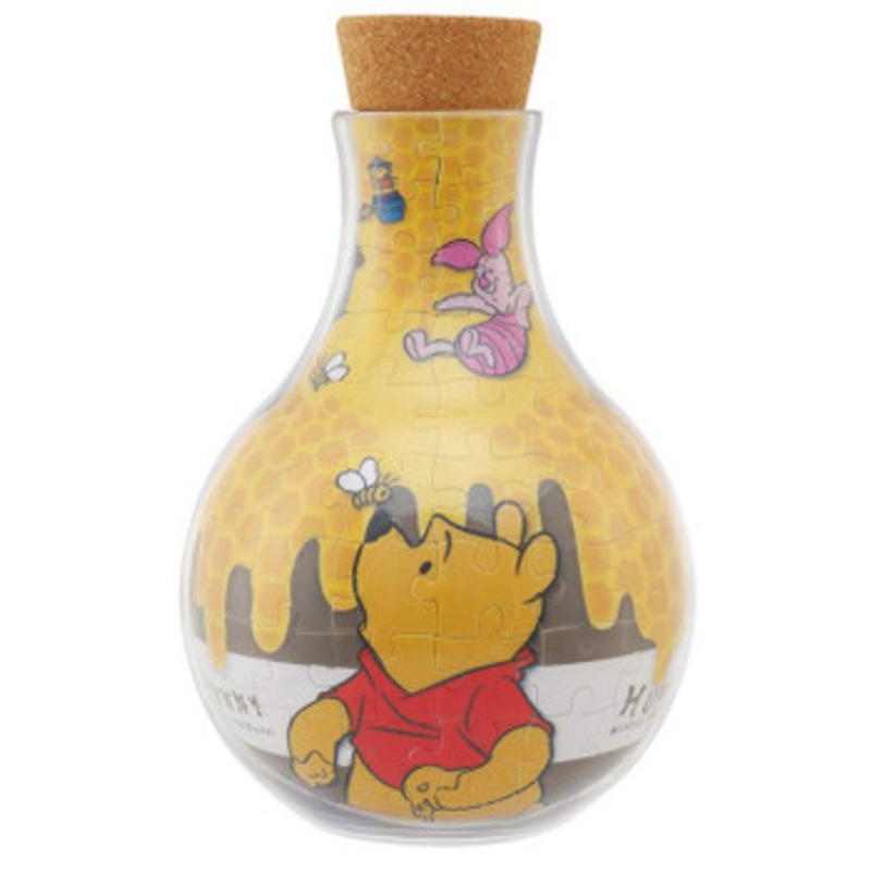 Yanoman 2402-02 Jigsaw Puzzle Puzrium Disney Winnie the Pooh Honey! (128 Plastic Pieces)